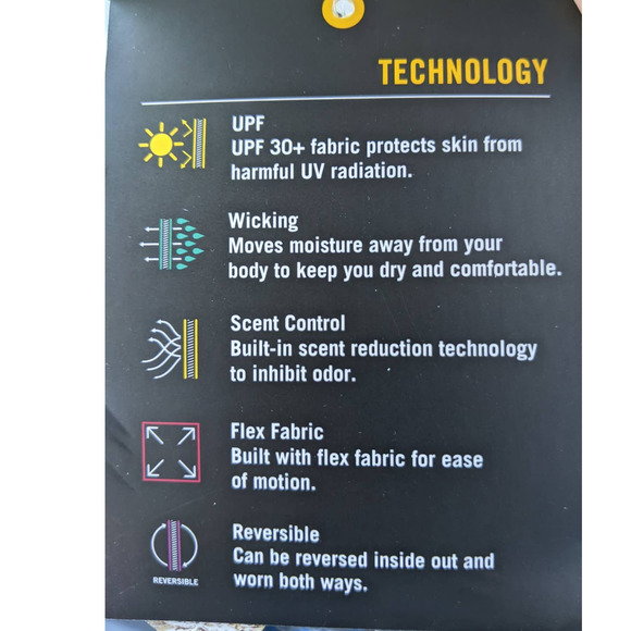 L Large Realtree Fishing Reversible UPF Scent Control Maverick Performance Tee - Picture 4 of 5